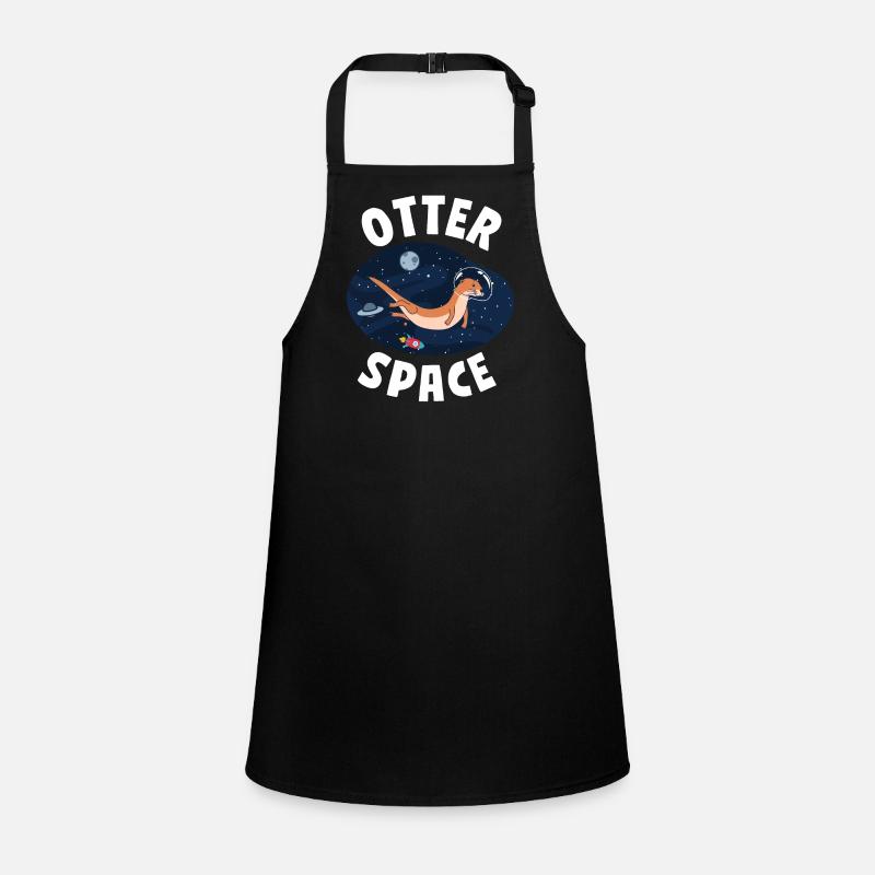 Otter Pun Space Science Astronaut Schürze für Kinder