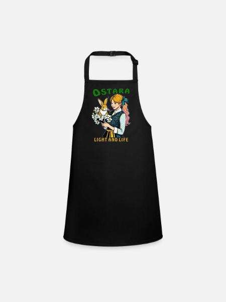 MRS. RABBIT FLOWER OSTARA LIGHT AND LIFE - Children's Apron - black - Front