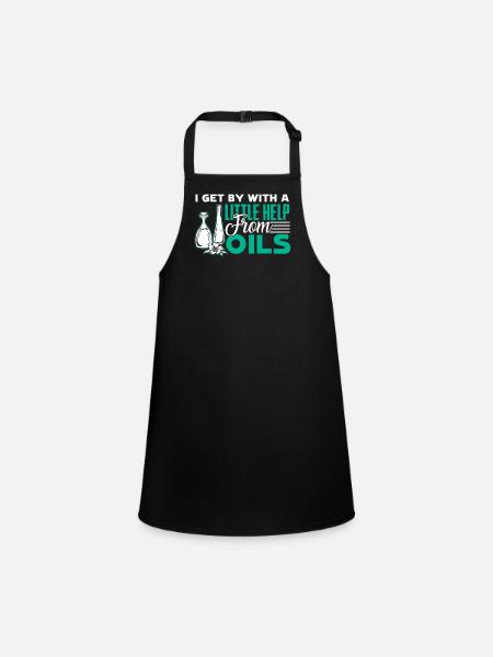Essential Oil Funny Essential Oil - Children's Apron - black - Front