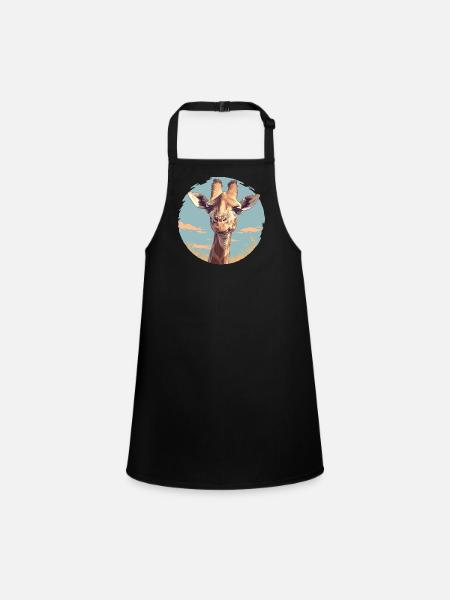 Girafes Girafe - Tablier Enfant - noir - Devant