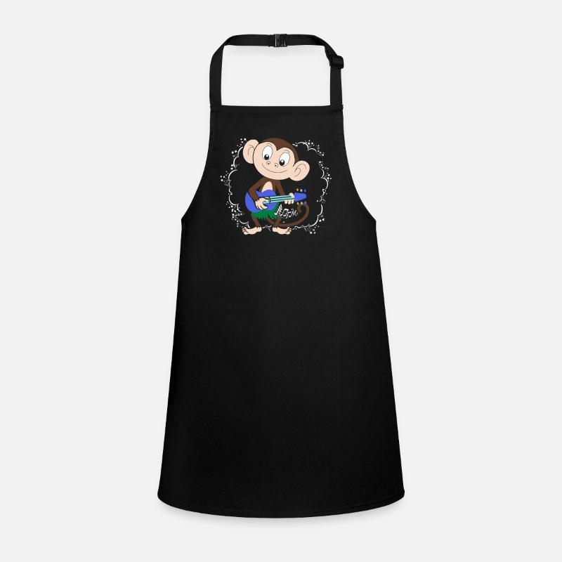 Sock Monkey Plays Ukulele Hula Children's Apron
