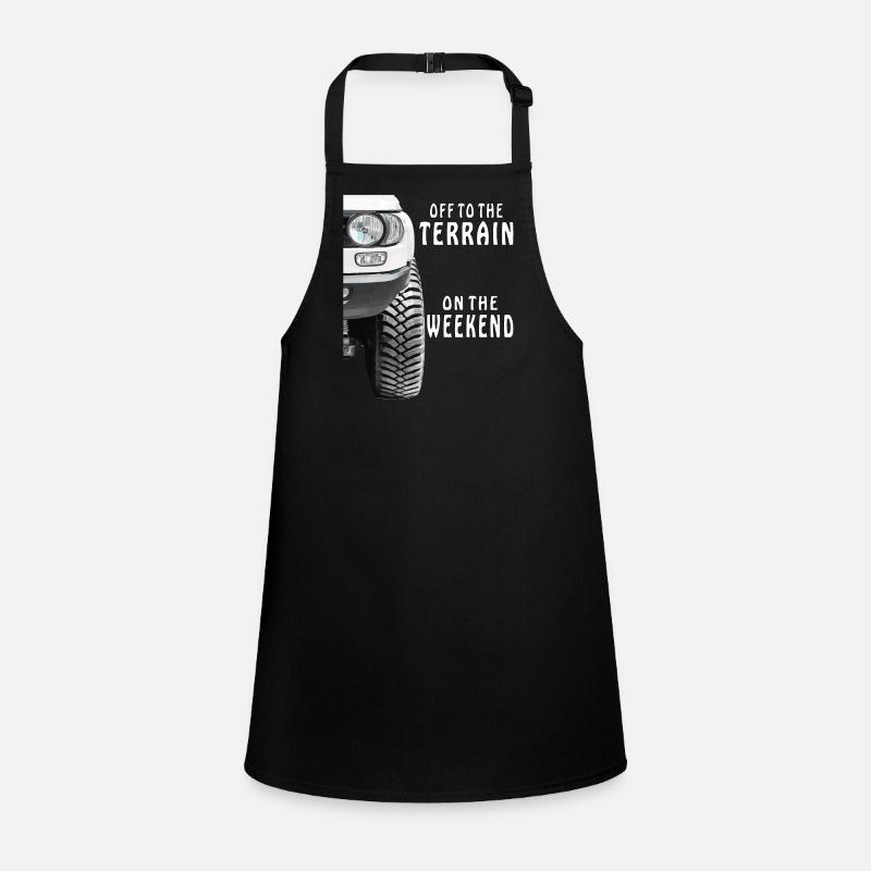 AUTO OFF TO THE TERRAIN ON THE WEEKEND Children's Apron
