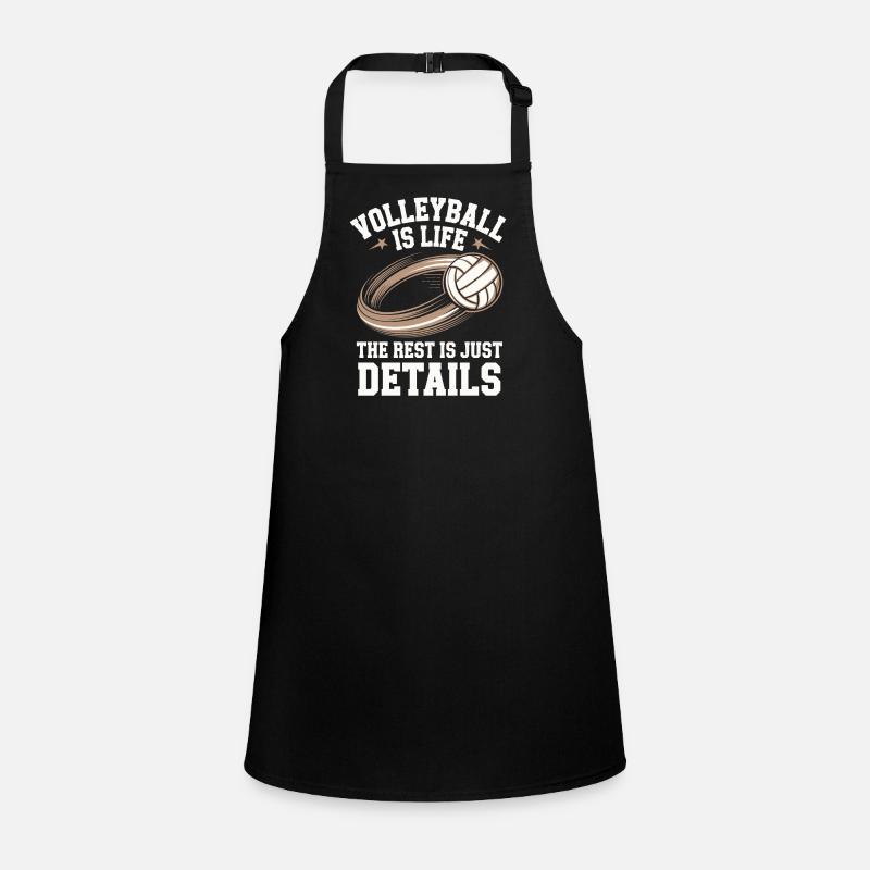 Volleyball Player And Fan Spike Serving Children's Apron