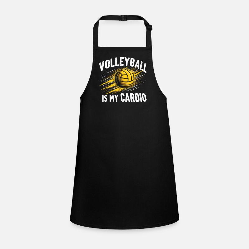 Volleyball Player And Fan Spike Serving Children's Apron