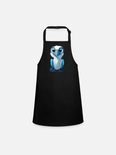 Blue-footed booby - Children's Apron - black - Front