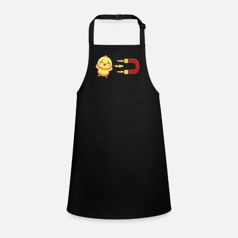 Cute chick with magnet: chick attraction Children's Apron