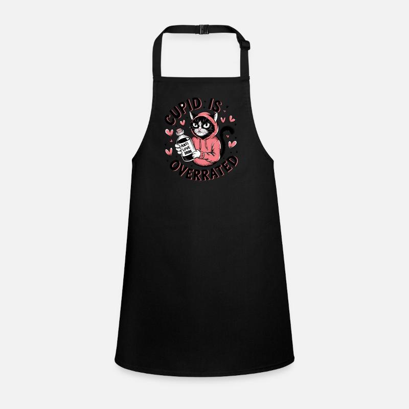 Célibataire Saint-Valentin Amour Cupidon Drôle Dicton Tablier Enfant