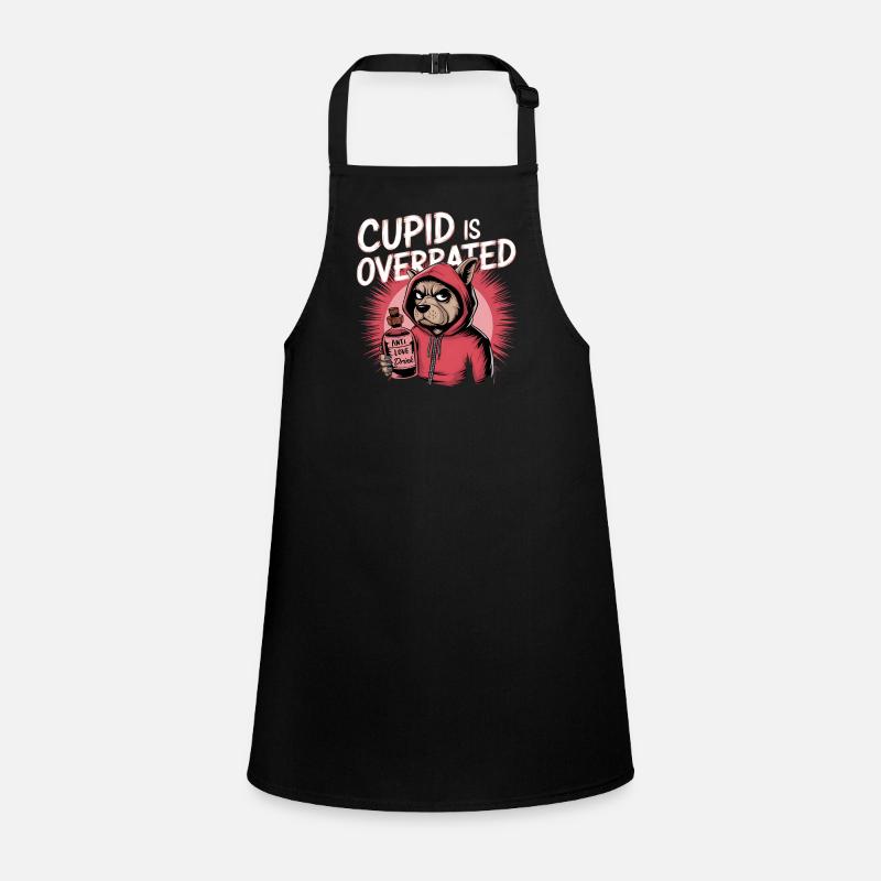Célibataire Saint-Valentin Amour Cupidon Drôle Dicton Tablier Enfant