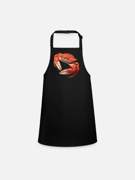 Crabe Crabe - Tablier Enfant - noir - Devant
