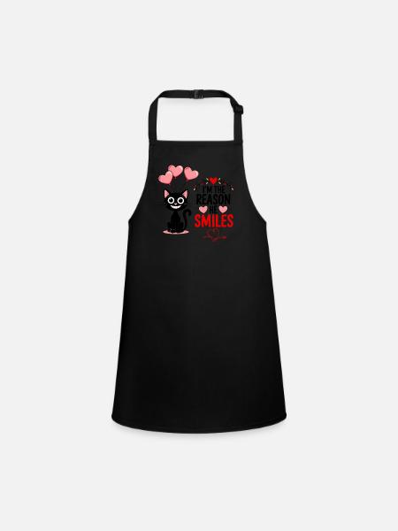 Valentine's Day partner for sweetheart love - Children's Apron - black - Front