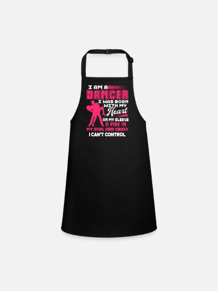 Dancer I am A Dancer - Children's Apron - black - Front