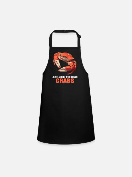 Crabe Crabe - Tablier Enfant - noir - Devant