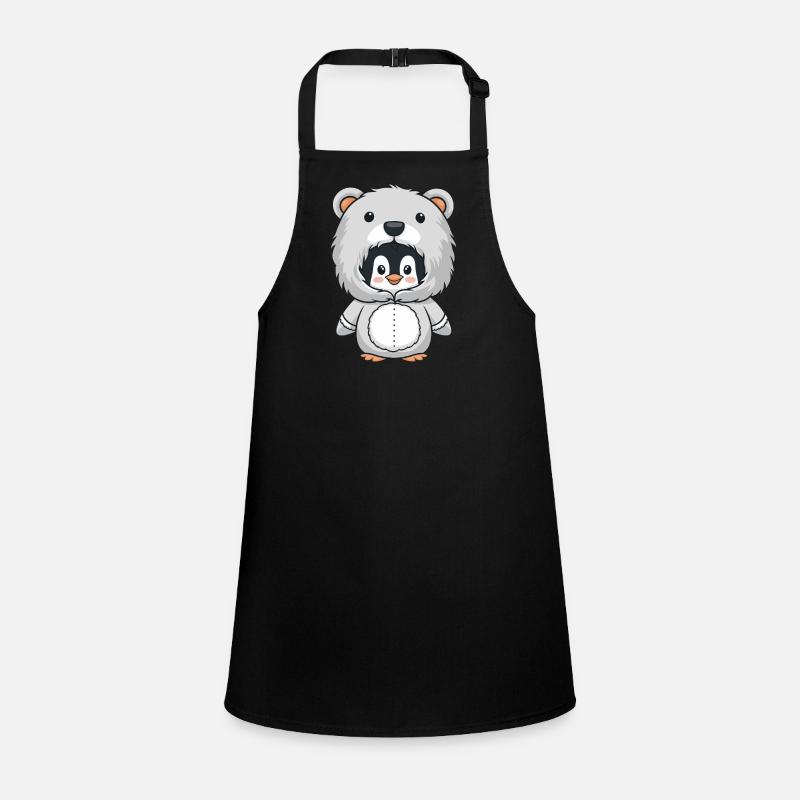 Pingouin en costume d’ours câlin Tablier Enfant