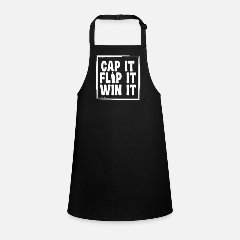 Cap It Flip It Win It jeu défi amusant Tablier Enfant