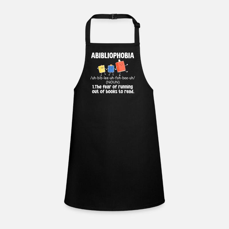 Abibliophobia Bookworm Reading Books Children's Apron