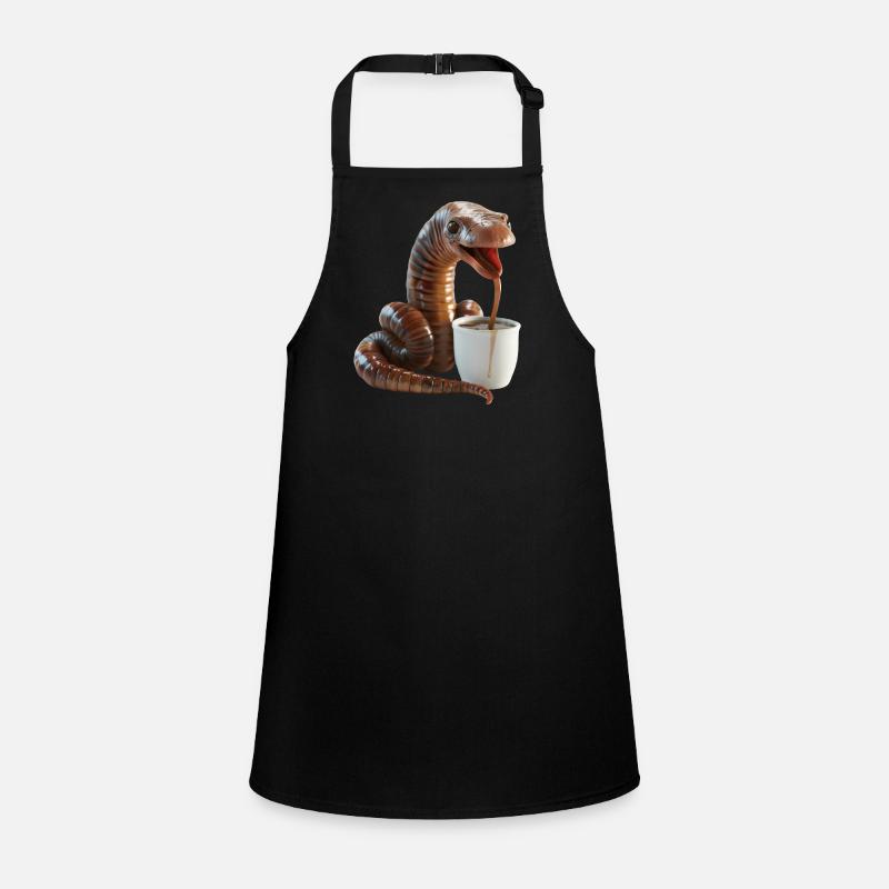 Wurm Kaffee Schürze für Kinder