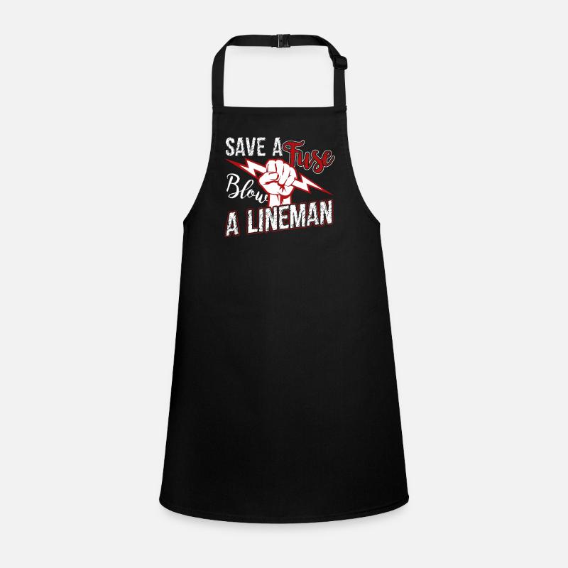 Lineman Blow A Lineman Children's Apron