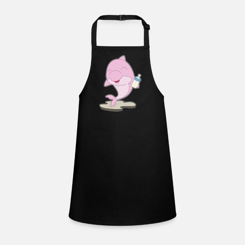 Dauphin Biberon Lait Tablier Enfant