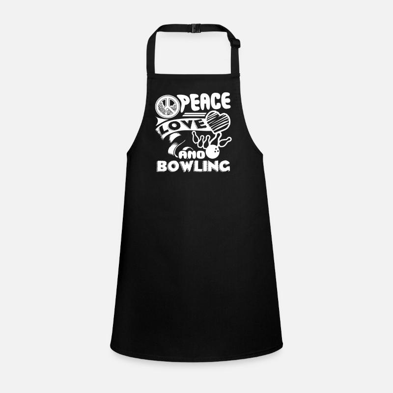 Bowling Peace Love Bowling Children's Apron