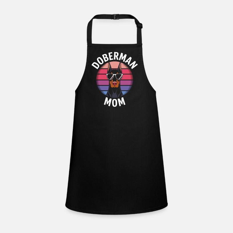 Doberman Saying Mom Funny Doberman Gift Children's Apron