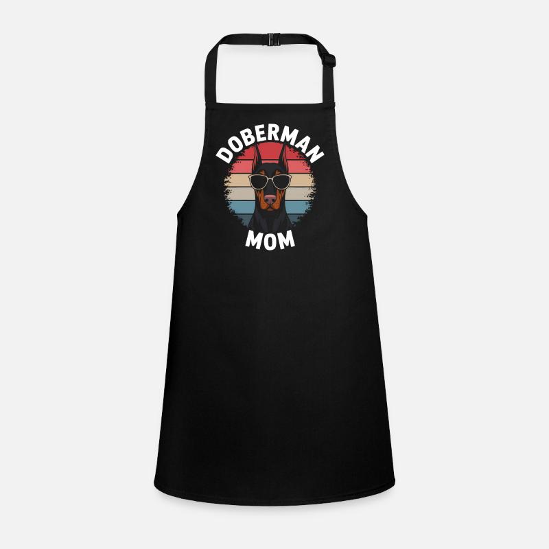 Doberman Saying Mom Funny Doberman Gift Children's Apron