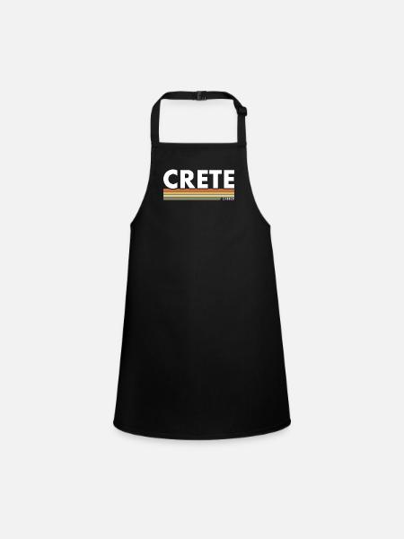 Crète Grèce Grec - Tablier Enfant - noir - Devant