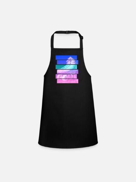 Roller-skate - Children's Apron - black - Front