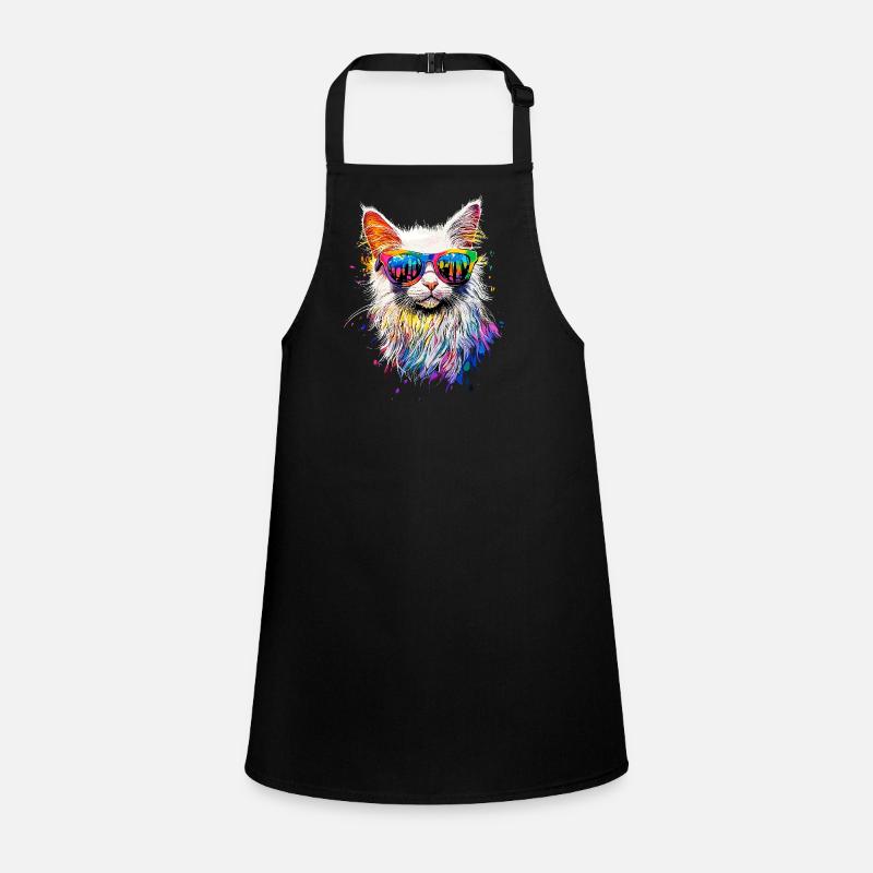 Chat Angora Blanc Chat Angora Chats Angora Mignons Tablier Enfant