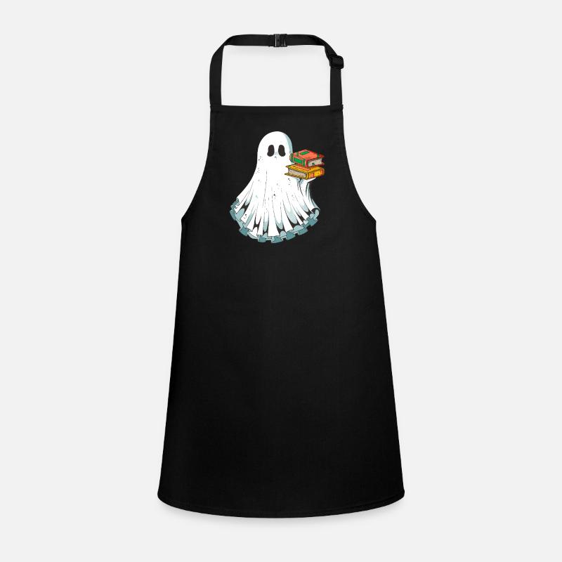 Books Reading Ghost Ghost on Halloween Children's Apron