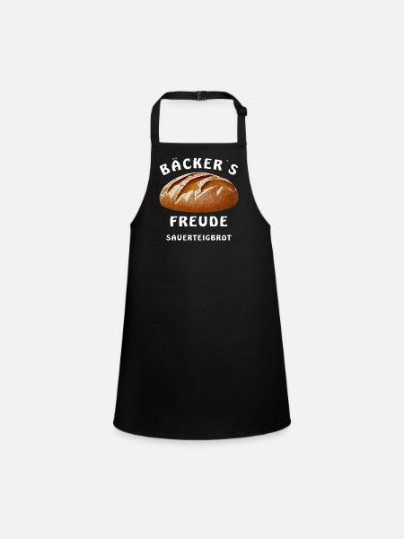 BROT BÄCKER´S FREUDE SAUERTEIGBROT - Schürze für Kinder - Schwarz - Vorne