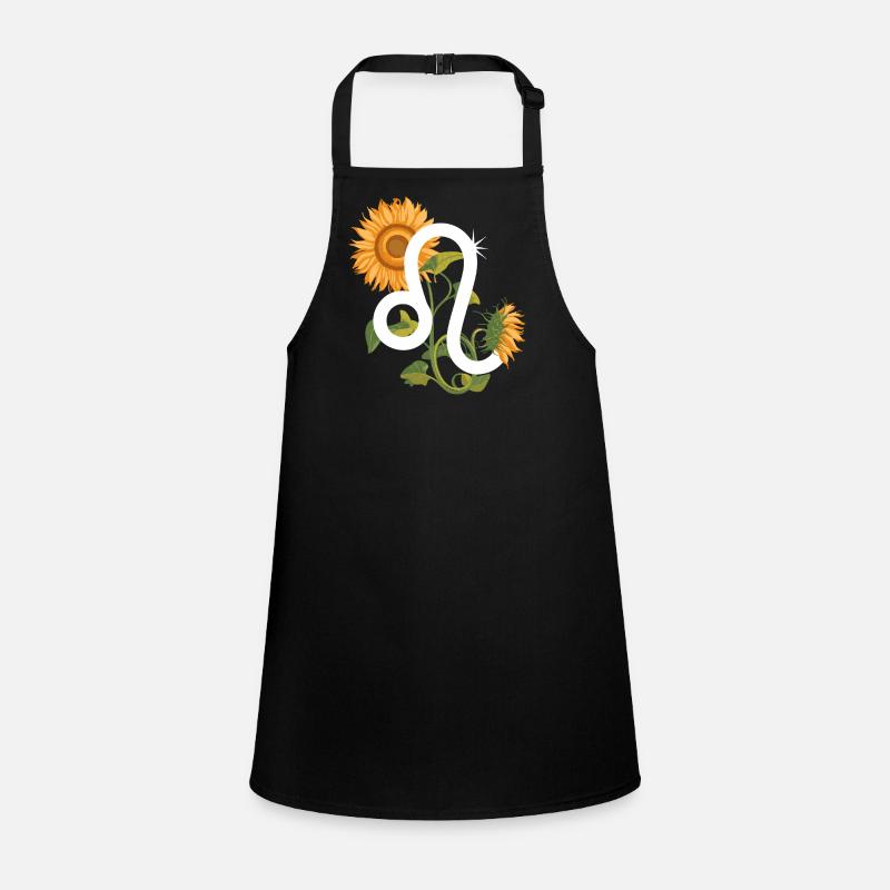 Löwe Sternzeichen - Sonnenblume Astrologie Geschenk Schürze für Kinder