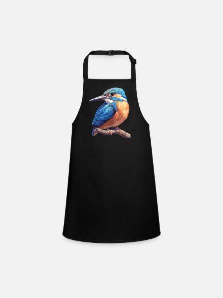 Eisvögel Eisvogel - Schürze für Kinder - Schwarz