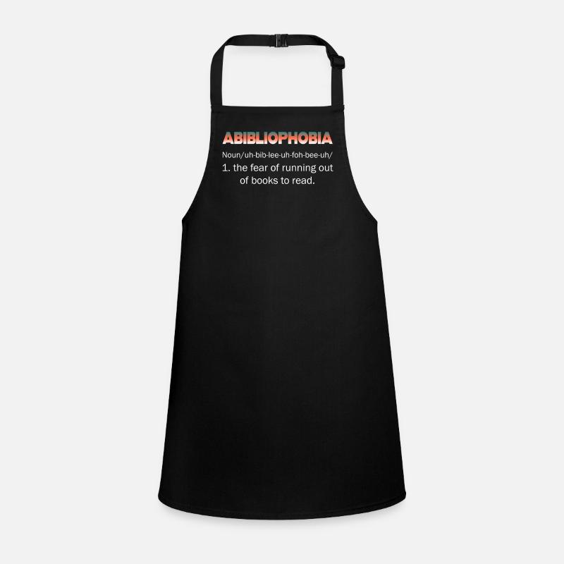 Abibliophobia Bookworm Reading Books Children's Apron