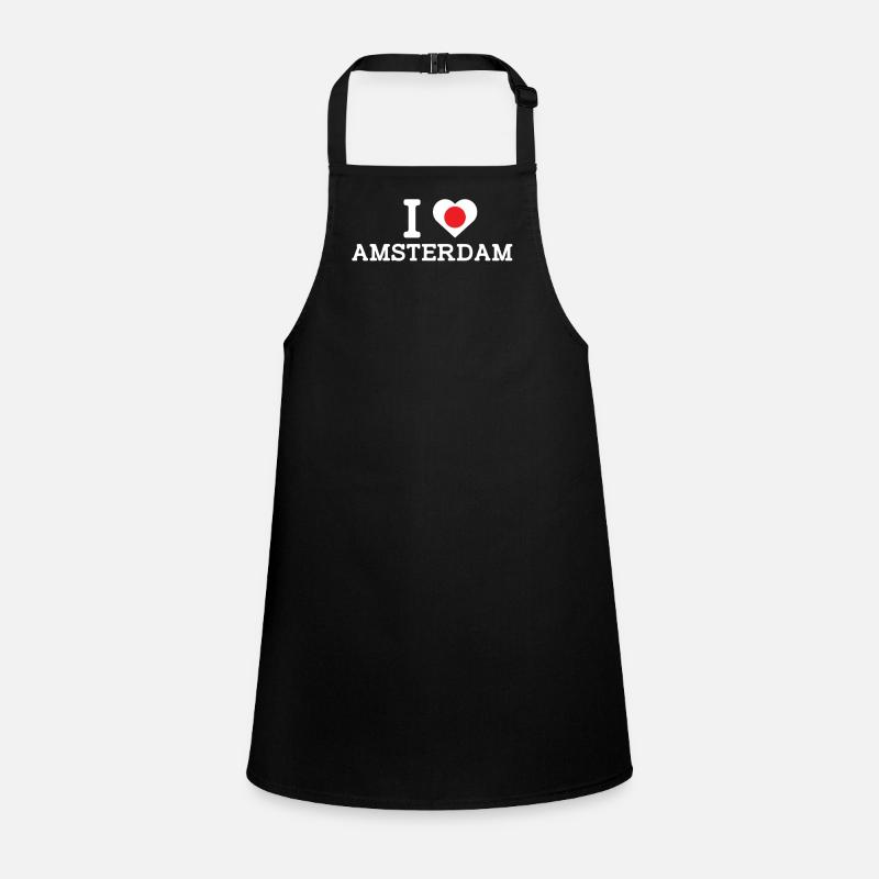 J’aime Amsterdam Cool Japon Mauvais drapeau Lover Jeu de mots Tablier Enfant