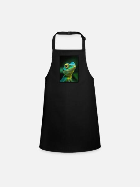 Lizards Lizard - Children's Apron - black - Front