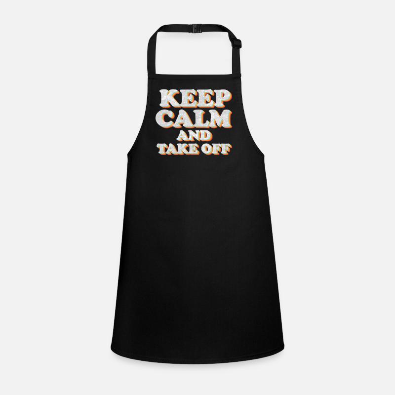 Keep Calm And Take Off Fun Vacation Children's Apron