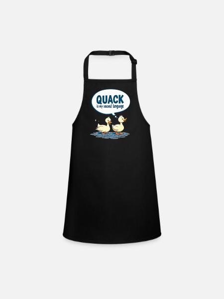 Nutztier-enten-enthusiasten Hinterhof-enten - Schürze für Kinder - Schwarz - Vorne