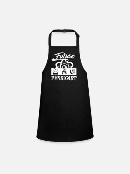 Physicist Future Physicist - Children's Apron - black - Front