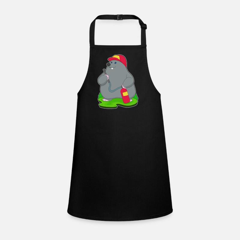 Mole Firefighter Fire Extinguisher Children's Apron