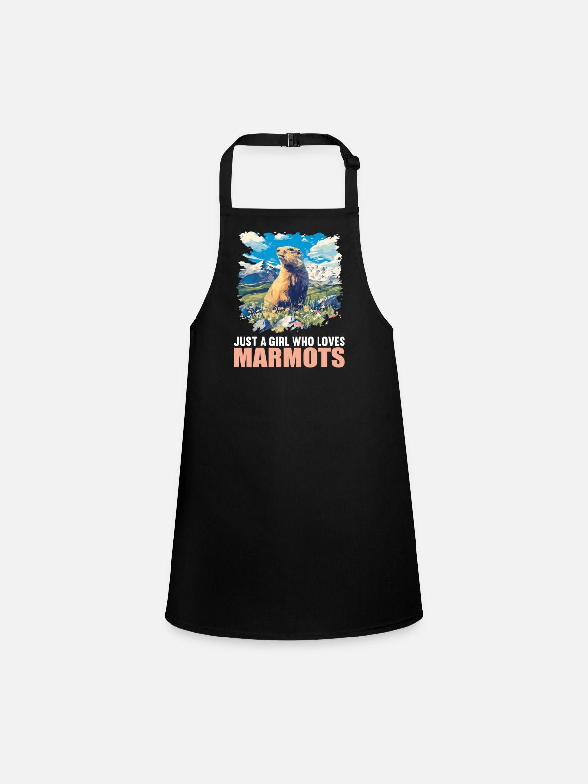 Marmottes Marmottes - Tablier Enfant - noir - Devant