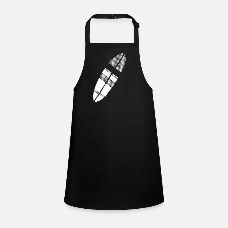 Surfbrett Pixel Grafik Schürze für Kinder