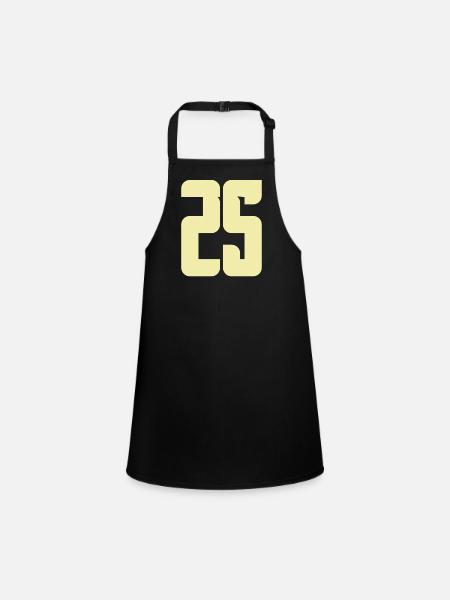 25 - Children's Apron - black - Front