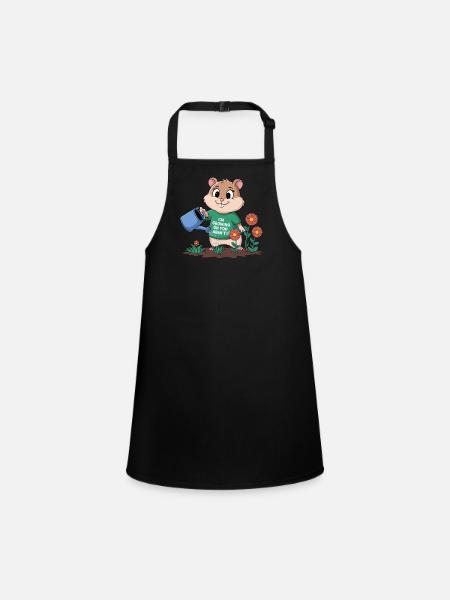 Ich Wachse Auf Dir, Oder? - Schürze für Kinder - Schwarz - Vorne