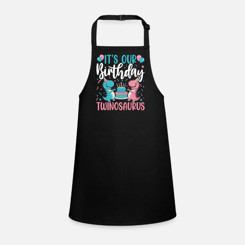 Twinosaurus Dino Birthday Children's Apron