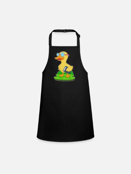 Lunettes Duck Nerd Book - Tablier Enfant - noir - Devant