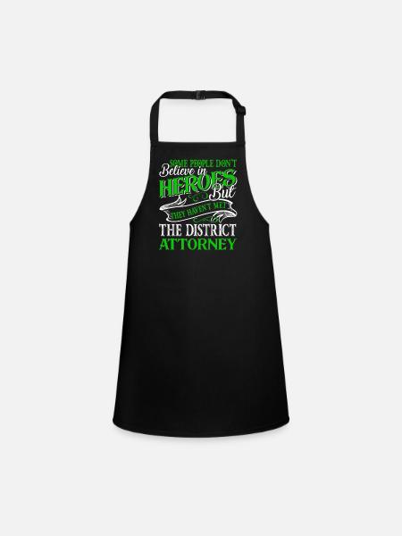 District Attorney Hero District Attorney - Children's Apron - black - Front