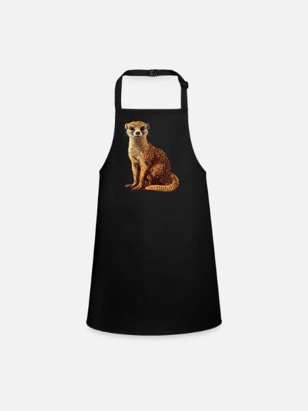 Mongoose's Mongoose - Children's Apron - black - Front