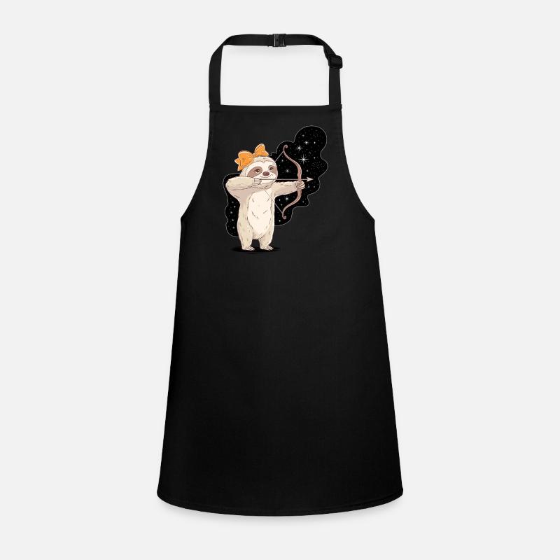 Sagittarius Zodiac Sloth with Bow and Arrow Children's Apron