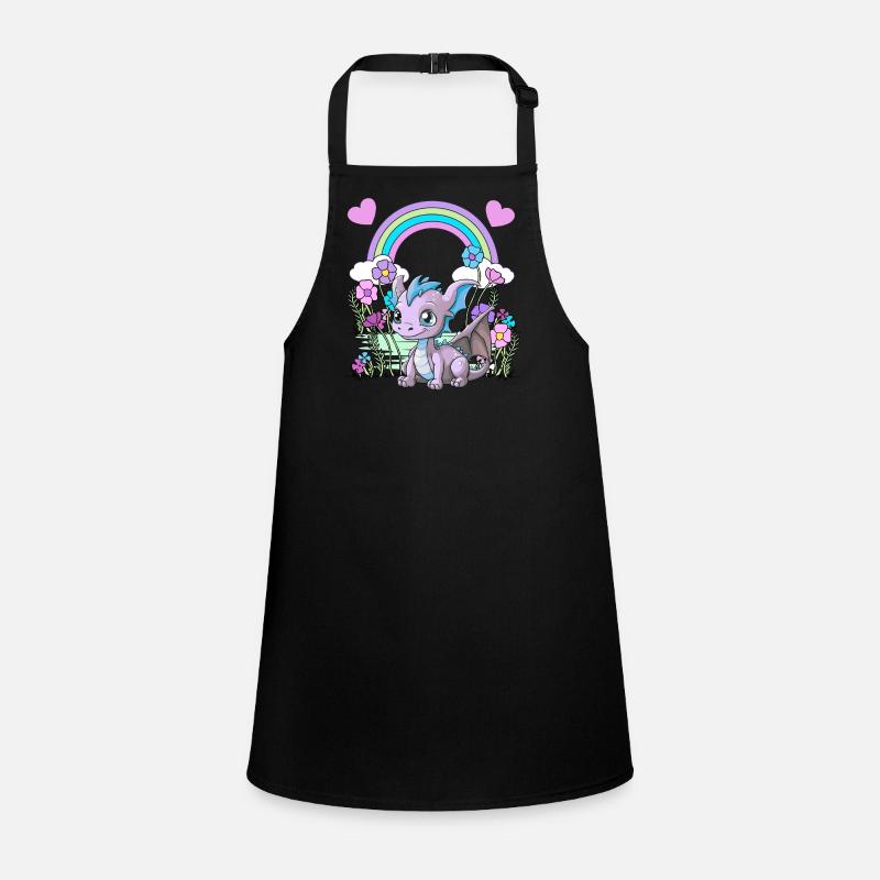 Dragon Dragon Kids Child Rainbow Children's Apron