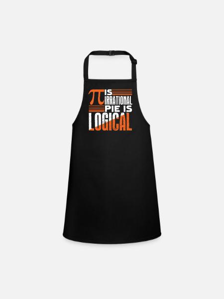Pi Day Pi Is Irrational - Children's Apron - black - Front